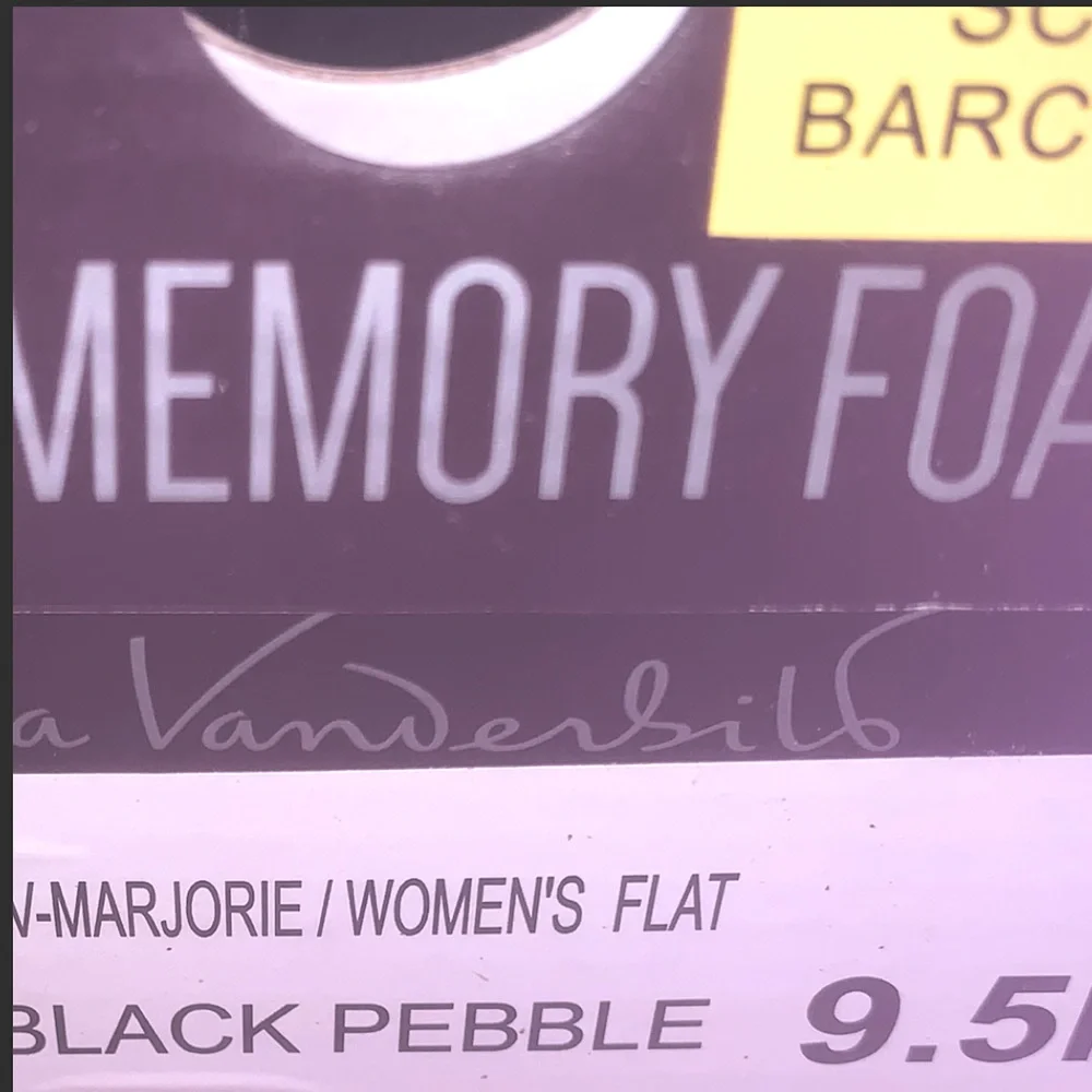 GLORIA VANDERBILT Marjorie Loafers Flats, Black Pebble NEW NIB memory foam 9.5 M